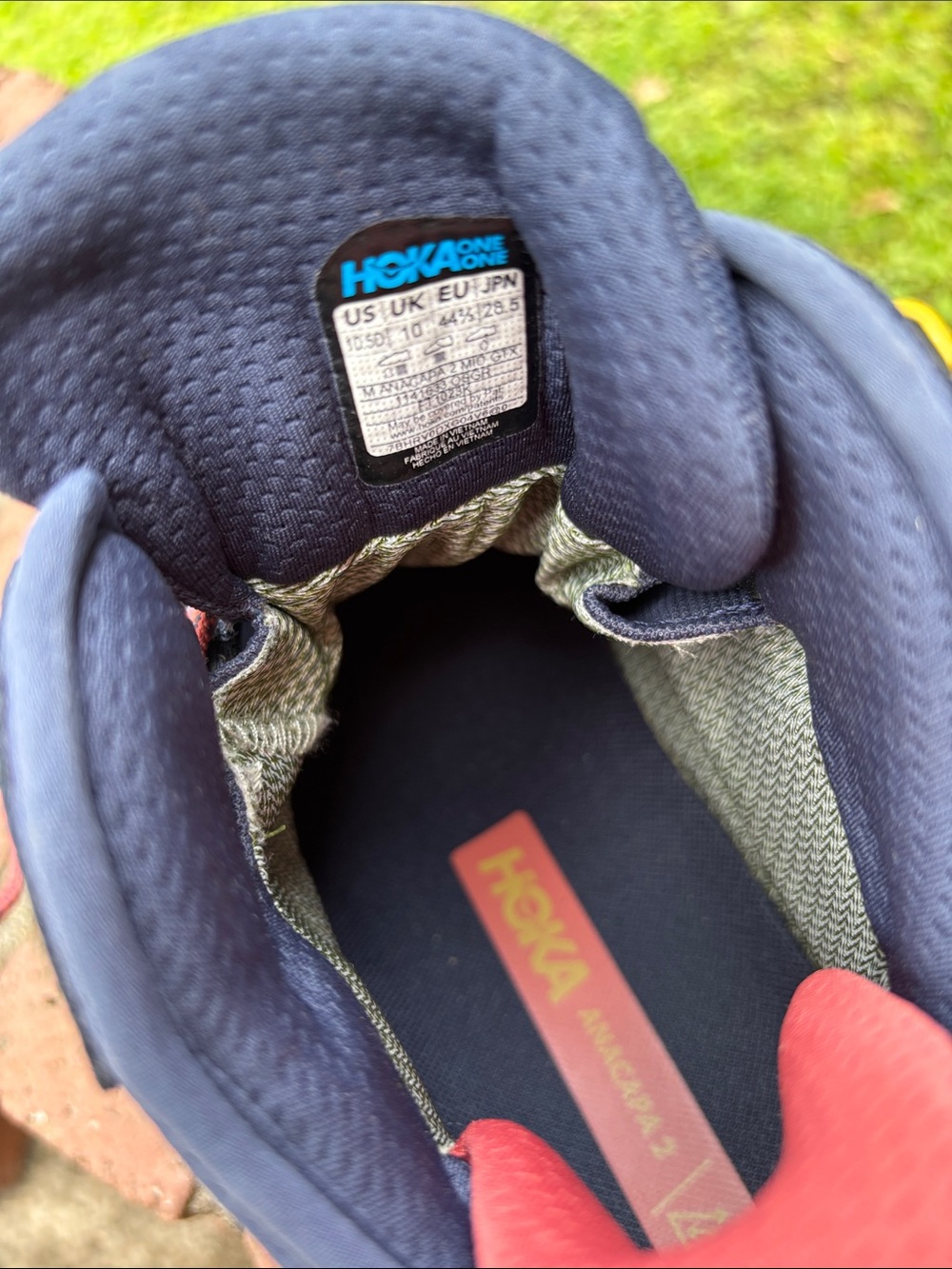 Hoka Navy Anacapa 2 Gortex Shoe - Picture 5 of 9